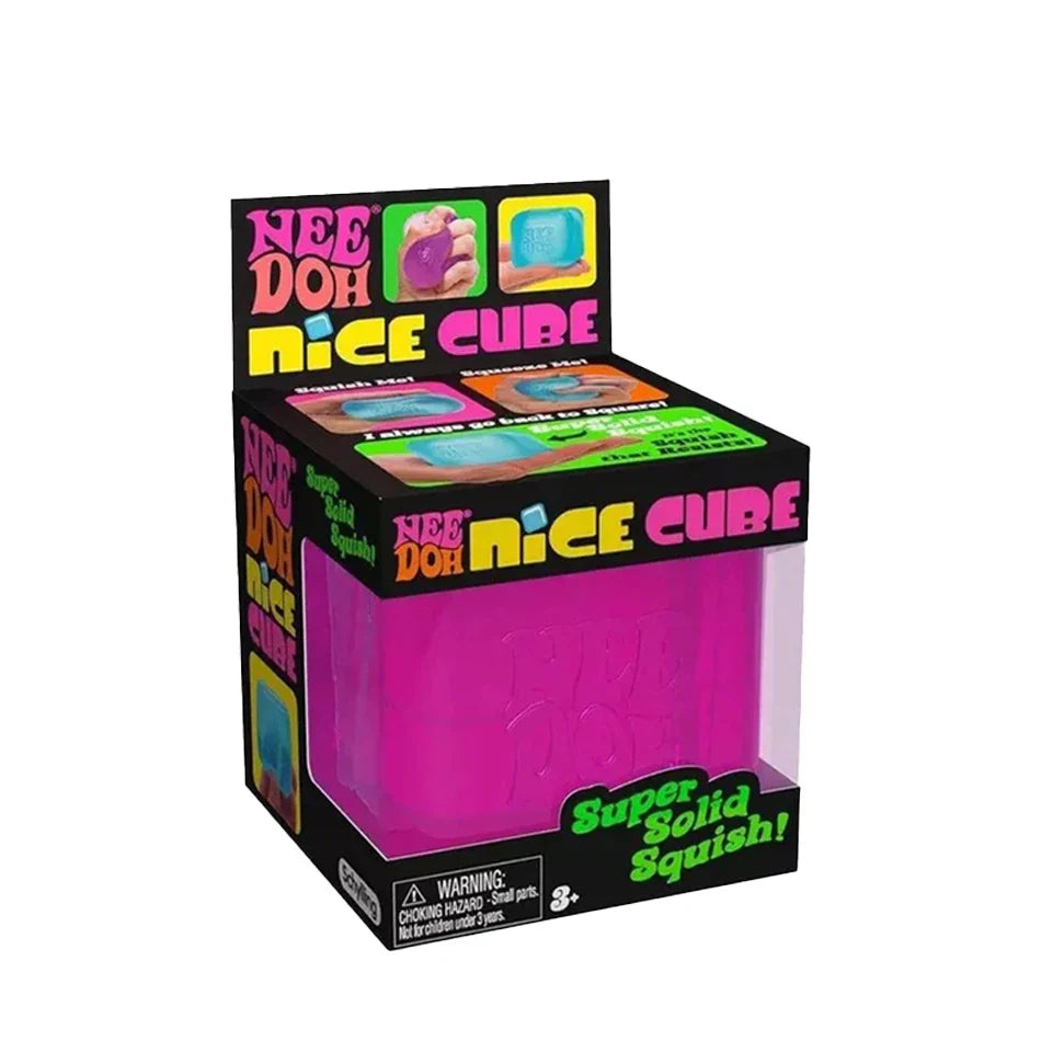 NeeDoh Nice Ice Baby - Squish Cube| Fidget Toy for Anxiety & Focus