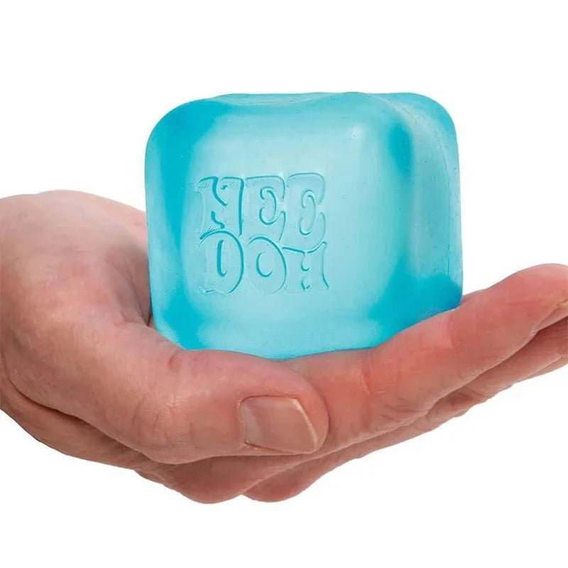 NeeDoh Nice Ice Baby - Squish Cube| Fidget Toy for Anxiety & Focus