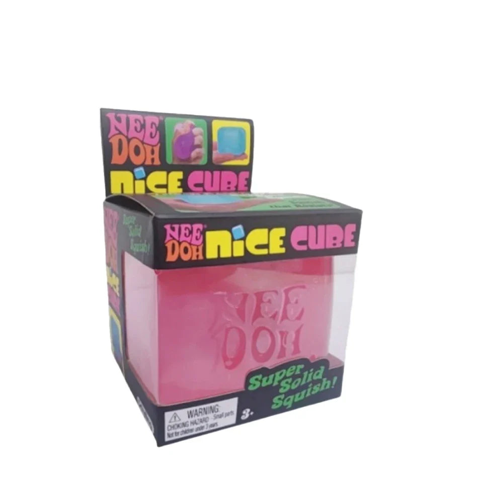 NeeDoh Nice Ice Baby - Squish Cube| Fidget Toy for Anxiety & Focus