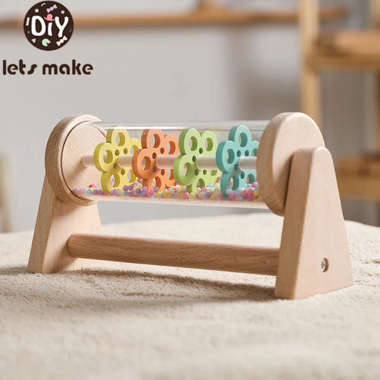Montessori Wooden Rain Stick Sensory Musical Toy